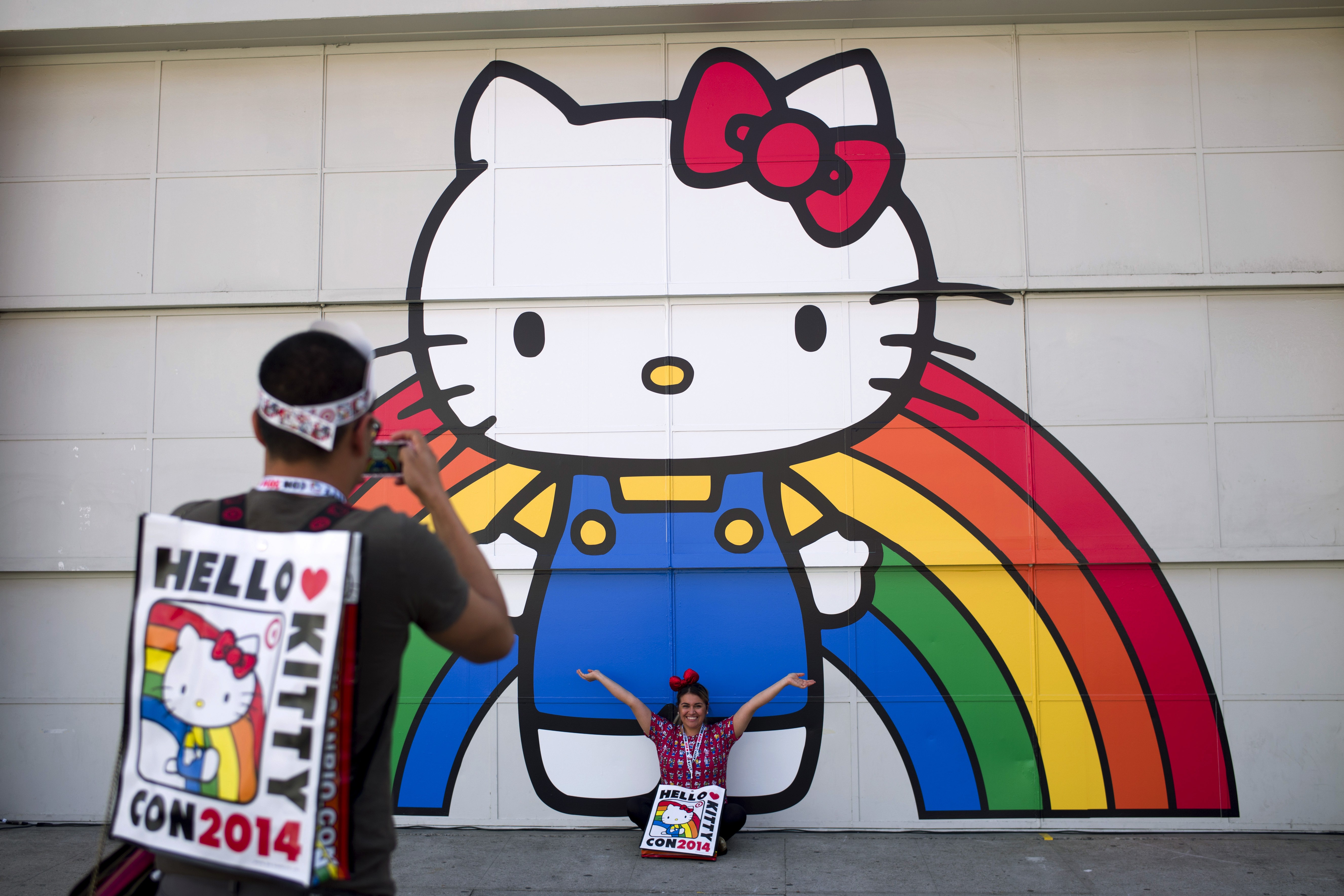 Hello Kitty brand merchandise at the Sanrio store in Times Square in New  York on Saturday, May 15, 2010. The European Union has fined Sanrio Co. 6.2  million euros over its illegal