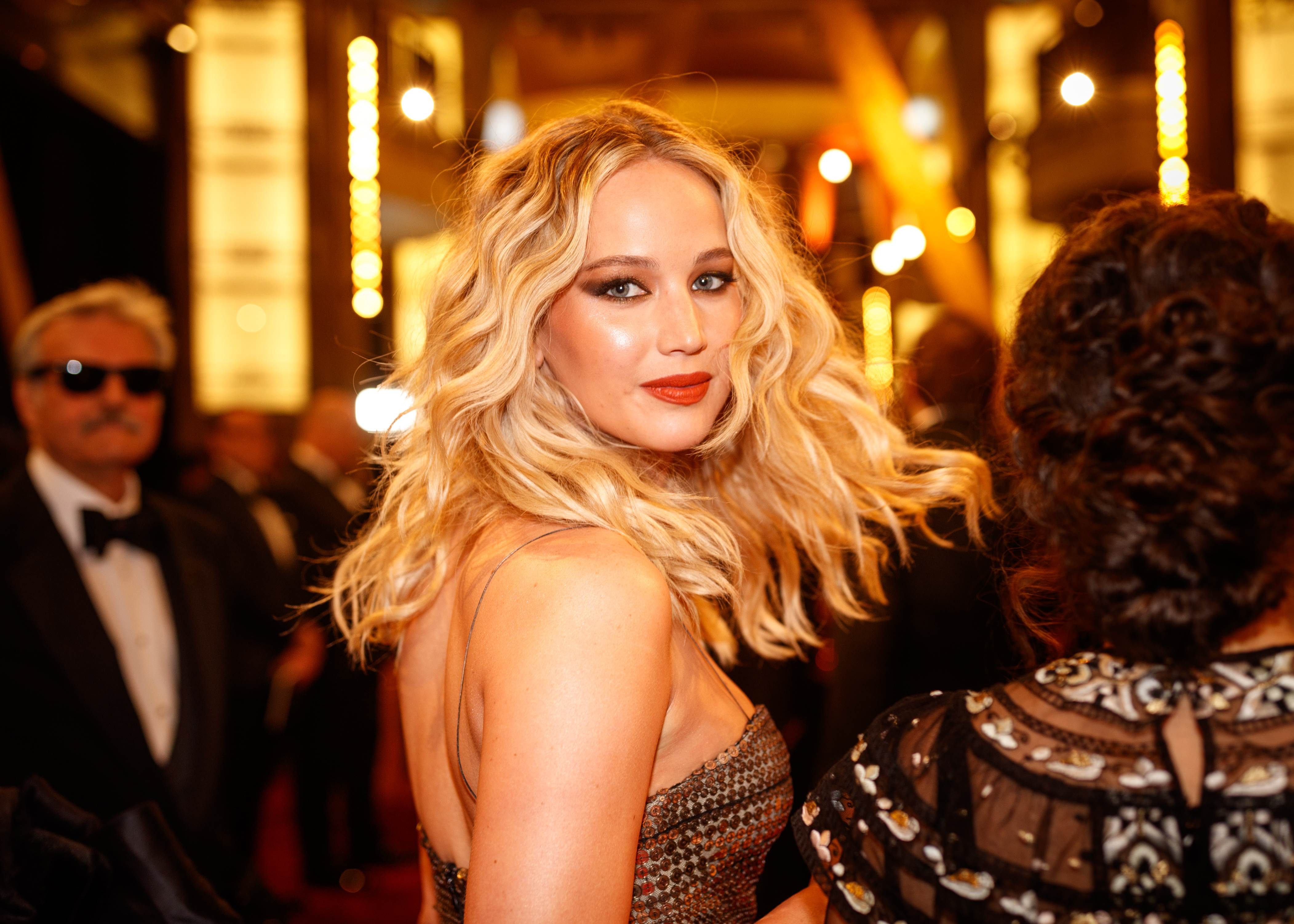 Jennifer Lawrence, seen attending the Academy Awards in Hollywood in March 2018, has always been thrifty. Photo: Getty Images/AFP
