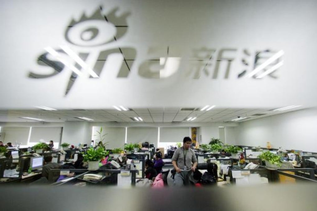 Sina's headquarters in Beijing. Weibo will add more money-making features. Photo: Bloomberg