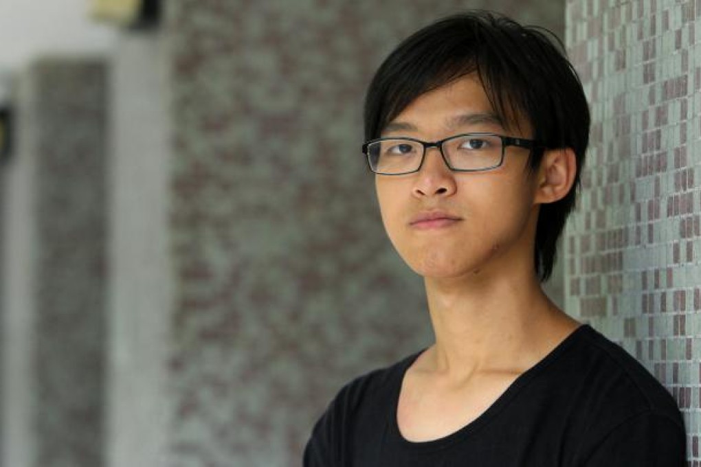 Student activist Tommy Cheung will study political science. Photo: Edmond So