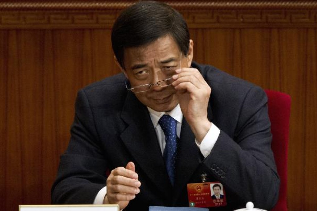 Chongqing party secretary Bo Xilai at a plenary session of the National People's Congress in Beijing.
