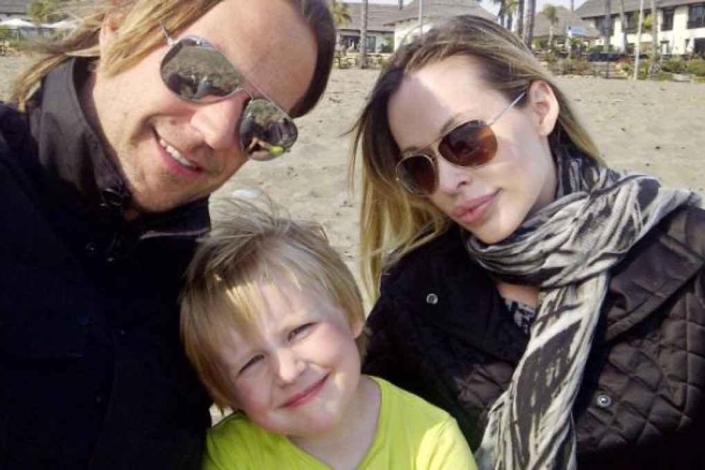 Walker with girlfriend Samantha Thurman and their son, Jaxson, in Spain earlier this year. Photo: Red Door News, Hong Kong