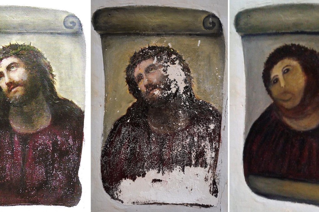 Amateur painter ruins painting of Christ | South China Morning Post