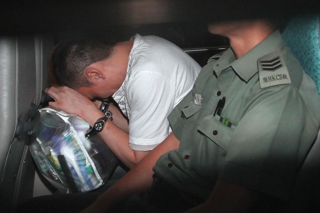 Hui "Leo" Gao is taken from Eastern Court last year after being arrested by Interpol over the theft.Photo: Edward Wong