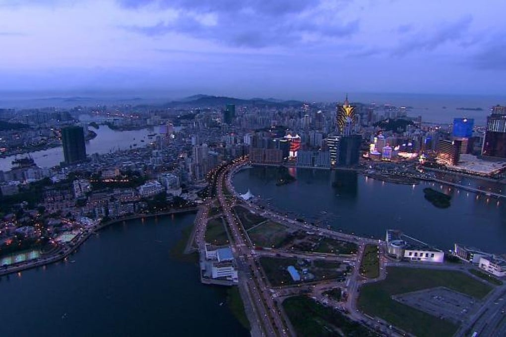 An aerial shot of central Macau. Photo: Xinhua
