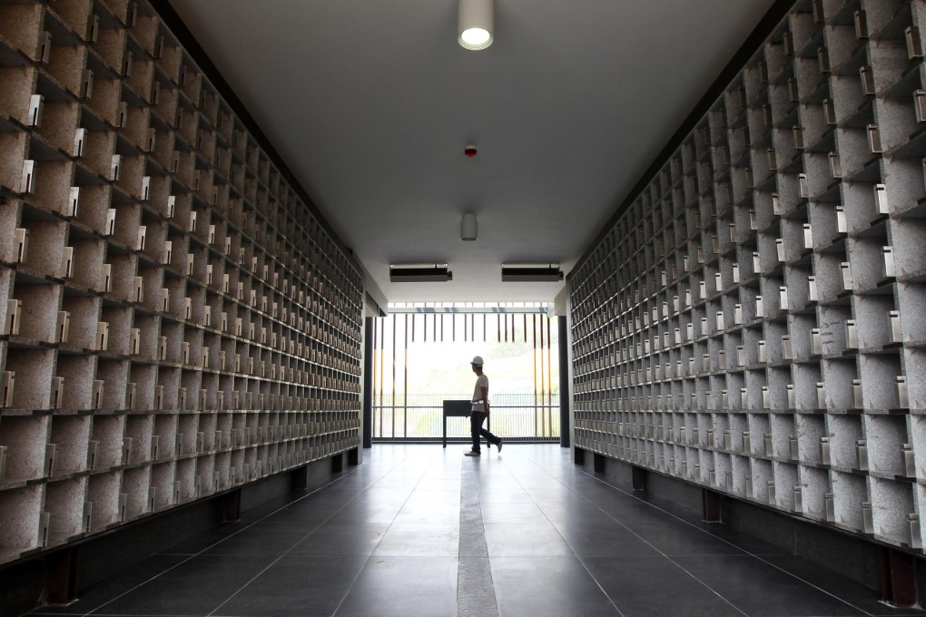 A view inside the new columbarium at Wo Hop Shek. Photo: Felix Wong