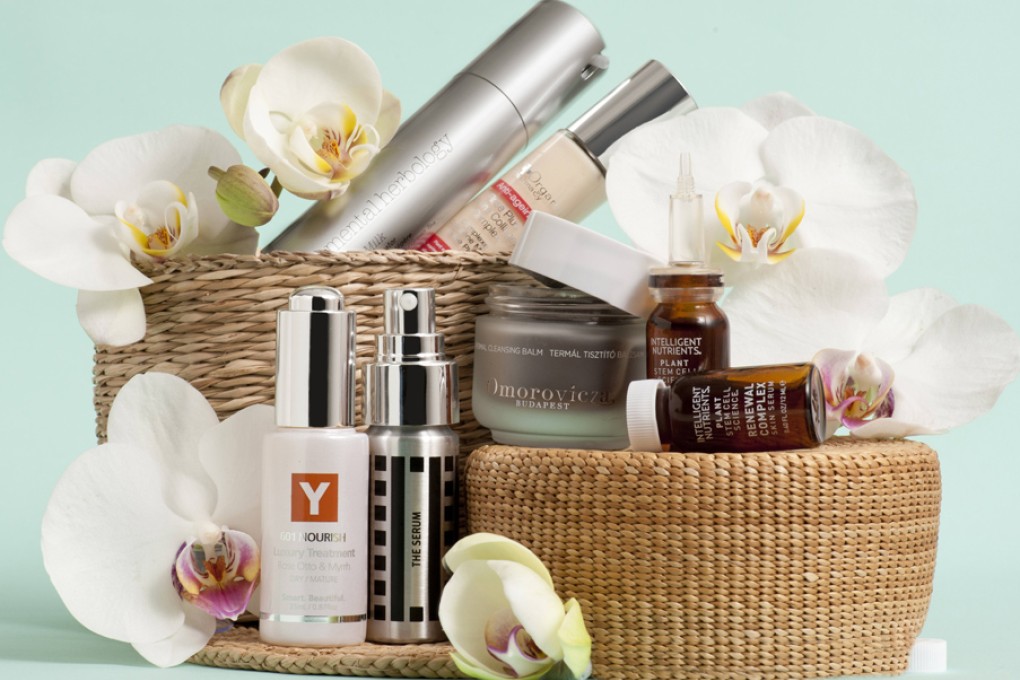 From left: Y Natural 601 Nourish Luxury Treatment HK$1,050; Elemental Herbology Moisture Milk HK$650; Noesa Total Repair Serum HK$4,380; the Organic Pharmacy Rose Plus Marine Collagen Complex HK$1,940; Omorovicza Thermal Cleansing Balm HK$790; Intelligent Nutrients Renewal Complex Skin Serum HK$1,388. Photo: Gary Ng, Common Studio