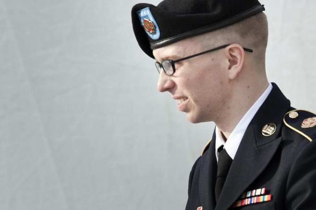 Bradley Manning could be jailed for life for "aiding the enemy" over the WikiLeaks incident. He has not entered a plea. Photo: AFP