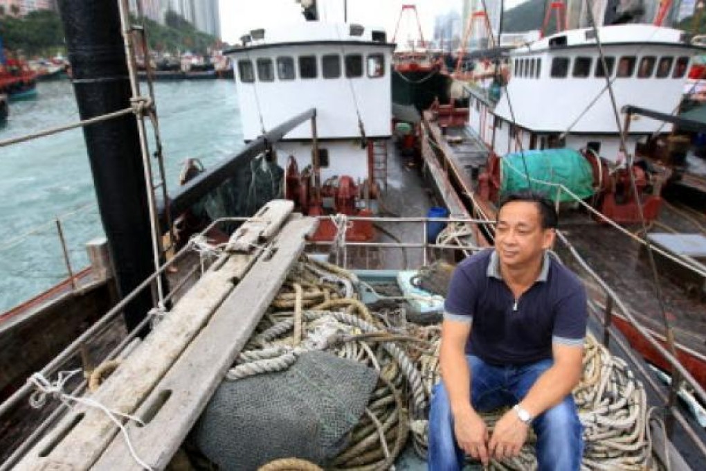 Fisherman Leung Siu-yung in Aberdeen. Photo: Jonathan Wong