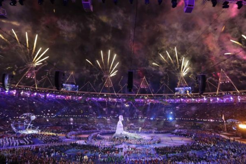 Fireworks explode following the opening ceremony for the 2012 Paralympics in London. Photo: AP