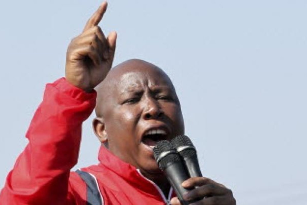 Former youth leader of the African National Congress (ANC) Julius Malema. Photo: AP