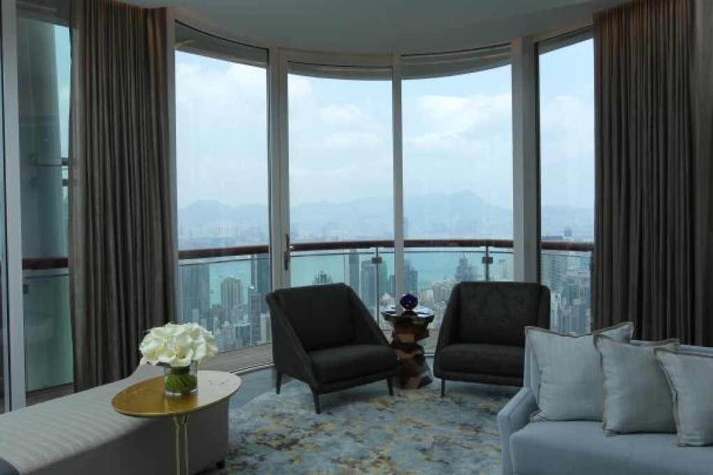 Interior view of a luxury flat at Opus Hong Kong.