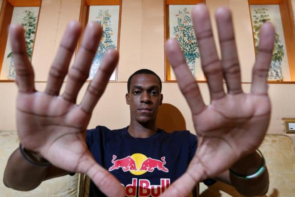 Boston Celtics' point guard Rajon Rondo is hands on during his visit to Hong Kong, which is part of a trip through Asia. Photo: Sam Tsang