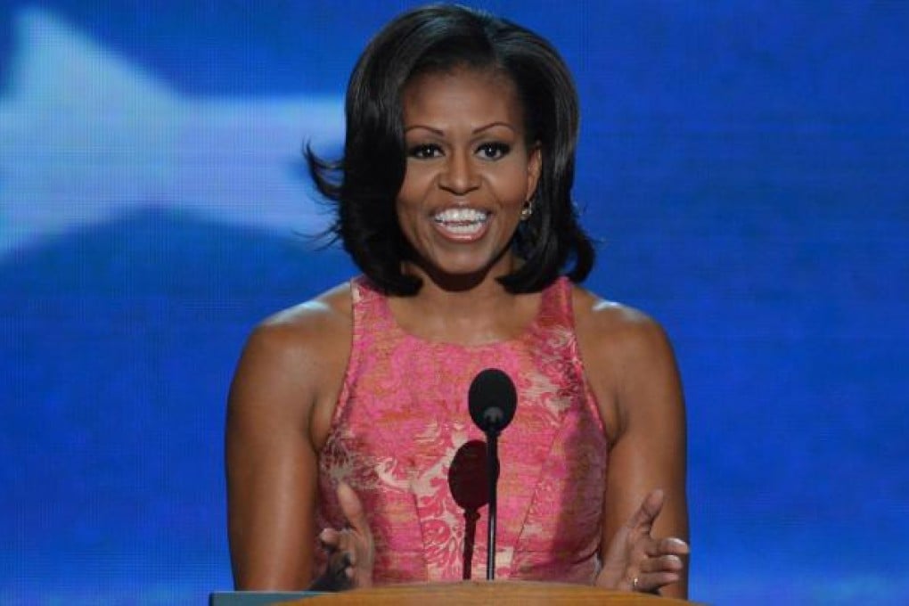 US first lady Michelle Obama urges re-election for Barack Obama, saying "we are playing a long game here" in her speech on the opening night of the Democratic National Convention on Tuesday. Photo: AFP