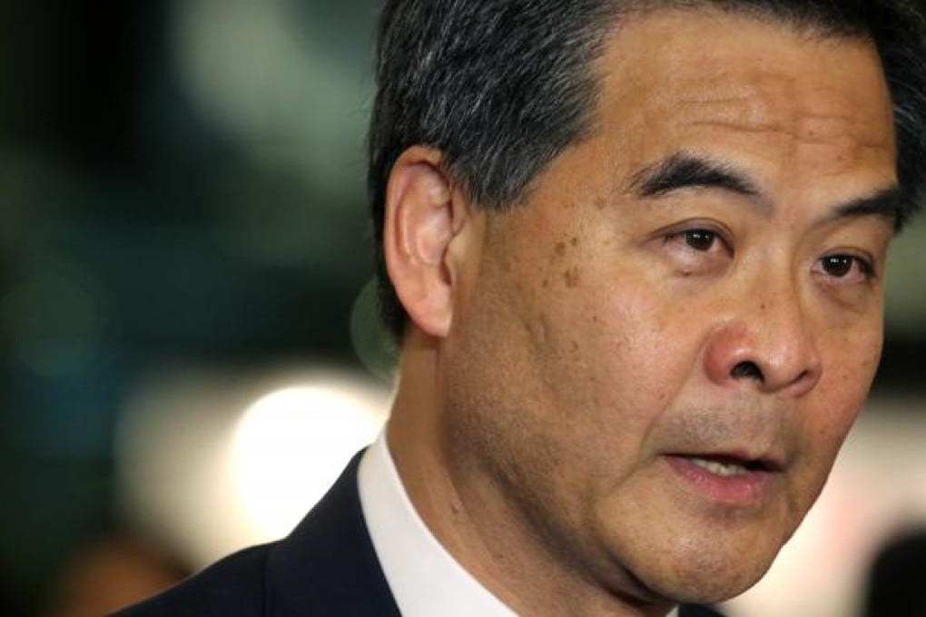 Hong Kong Chief Executive Leung Chun-ying, September 2, 2012. SCMP