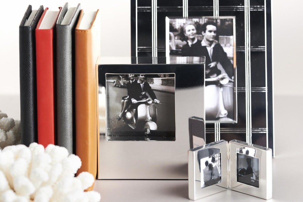 Silver plated frame bookends (above) and Cochine fragrance diffuser (right) from Indigo Living