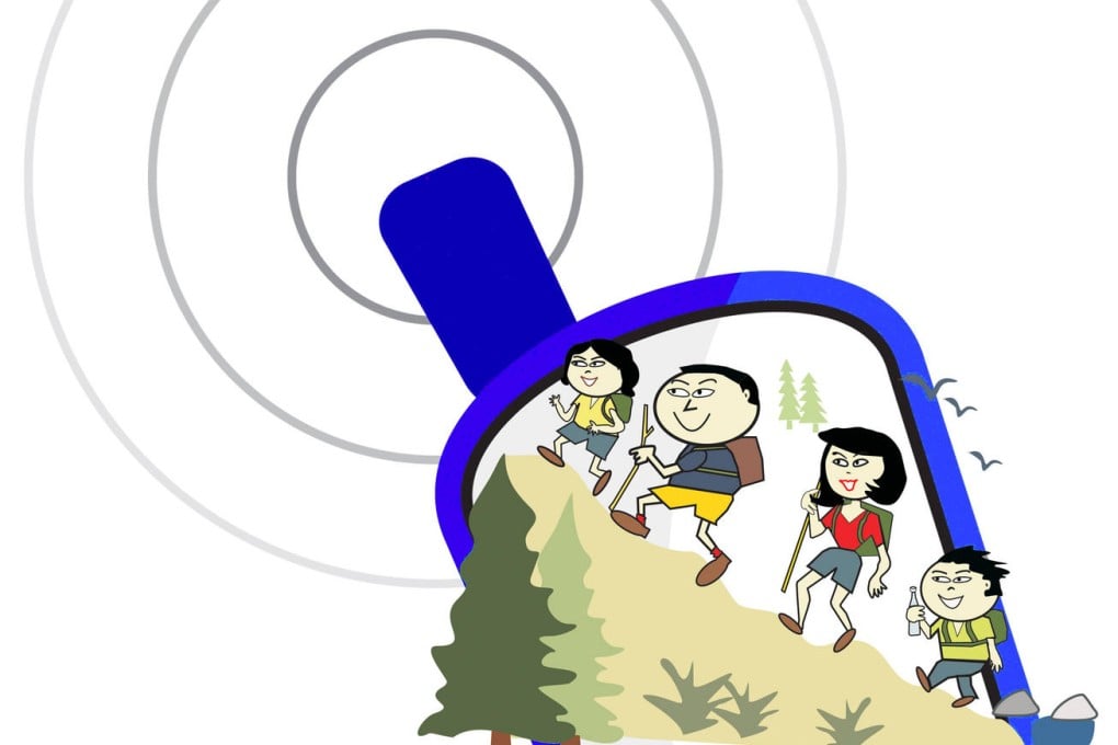 Geocaching is a treasure hunt which brings families together