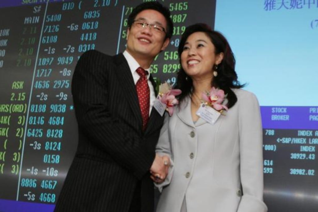 Artini's Tse Chiu-kwan and Yip Ying-kam. Photo: Edward Wong