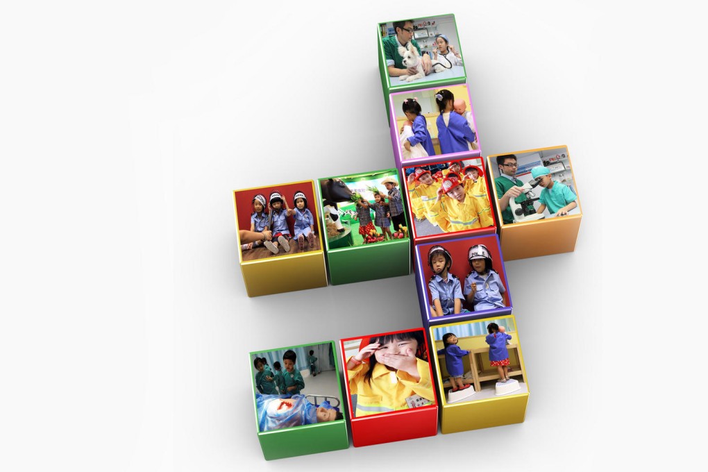 Children get hands-on experience in different occupations at Bom City, Graceyard Education Centre and Mong Kok Great Love Non-profit Animal Centre.Photos: May Tse, Jonathan Wong