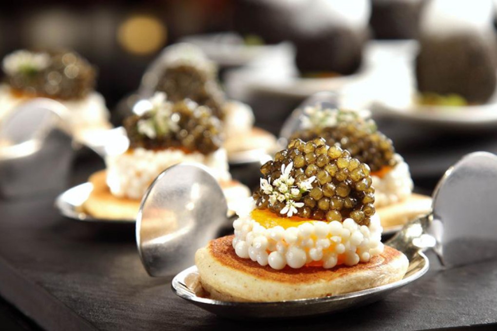 EGG TAPAS WITH CAVIAR AT OZONE IN THE RITZ-CARLTON HONG KONG