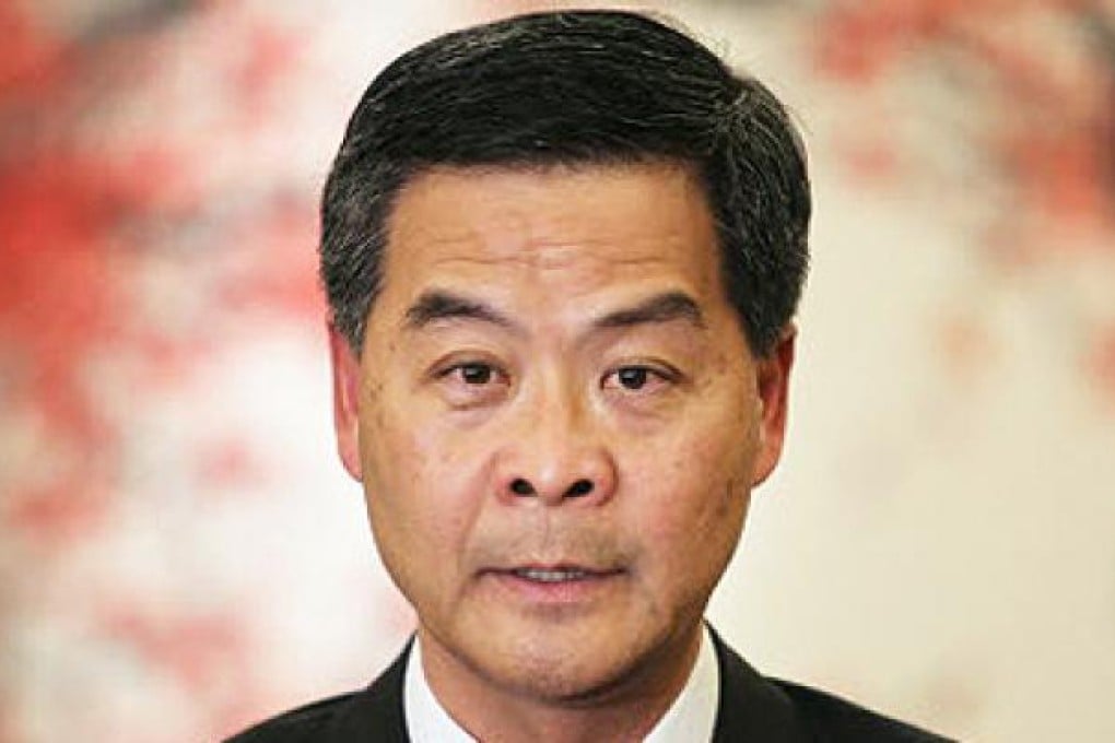 Chief Executive Leung Chun-ying. Photo: EPA