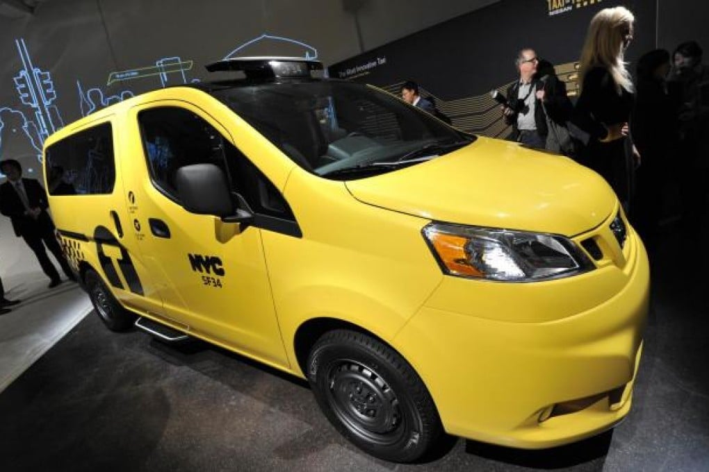 Nissan hopes for success in Hong Kong after being chosen as New York's exclusive taxi in 2014. Photo: AFP