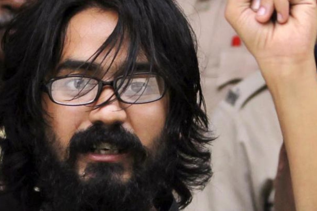 Political artist Aseem Trivedi remains defiant. Photo: AP