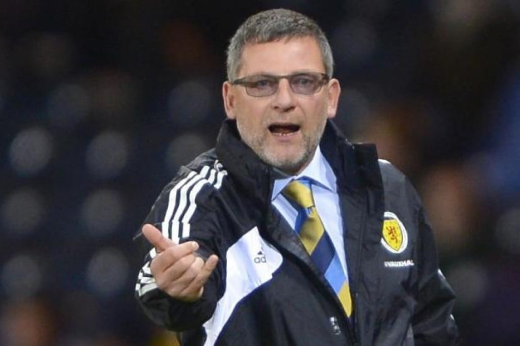 Craig Levein and his team were jeered by fans. Photo: Reuters