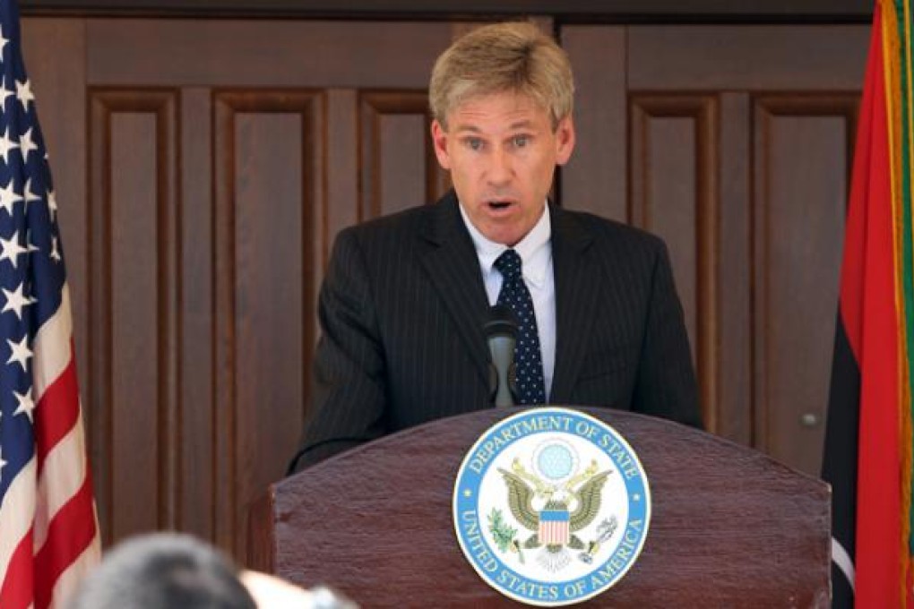 US ambassador to Libya Christopher Stevens in Tripoli on August 26. Photo: Xinhua