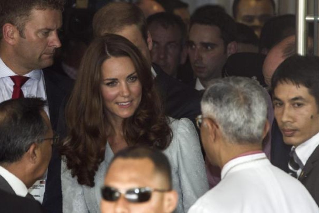 The Duchess of Cambridge at Hospis Malaysia. Photo: EPA