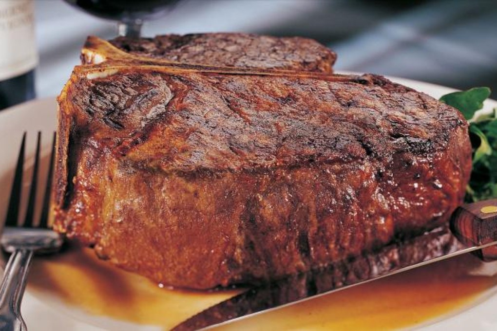 A porterhouse steak at Morton's of Chicago.  Photo: SCMP
