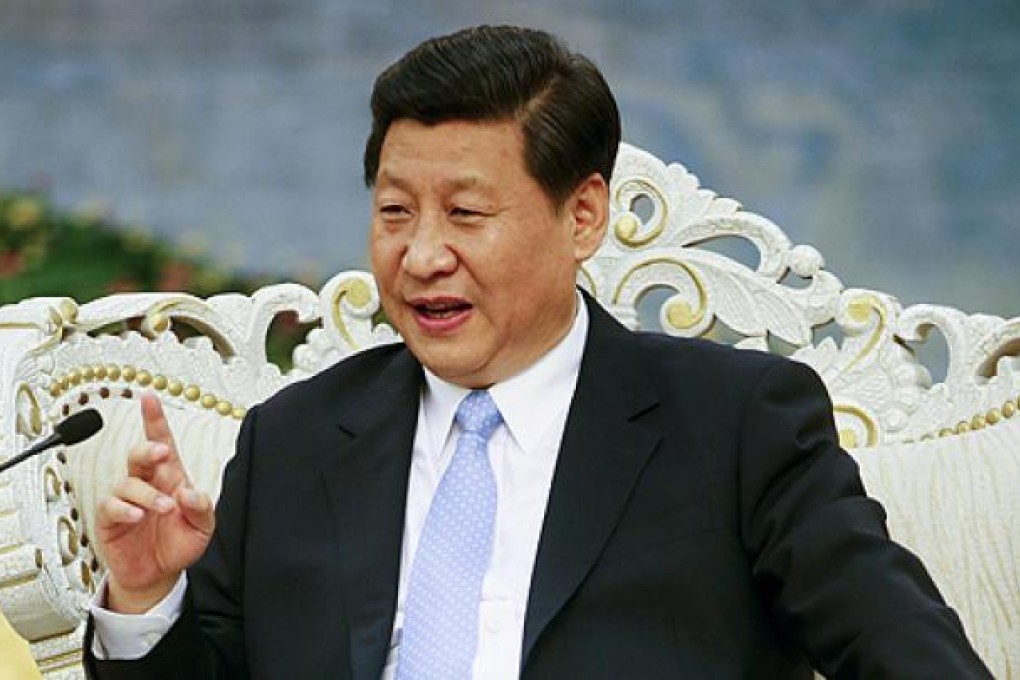 Vice-President Xi Jinping speaks in Beijing on August 30. Photo: AP