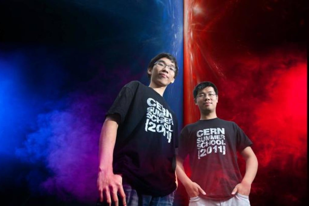 Martin Kwok (left) and John Cheung, who participated in Cern Summer School in Switzerland last year, are doing postgraduate studies in particle physics at Chinese University.Photo: Nora Tam