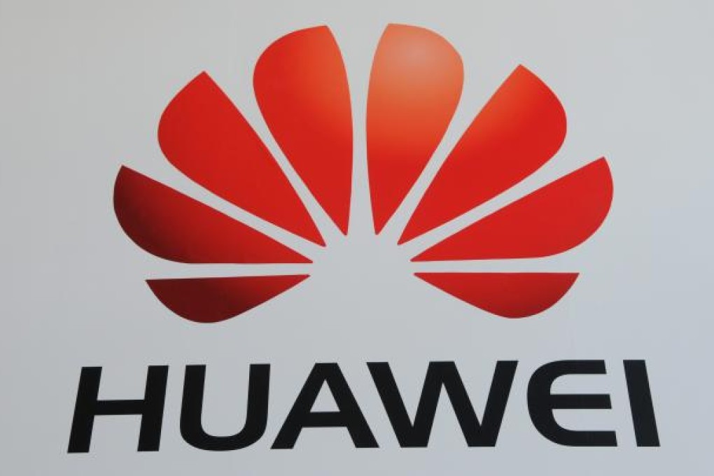 Label of Chinese company Huawei. Photo: EPA