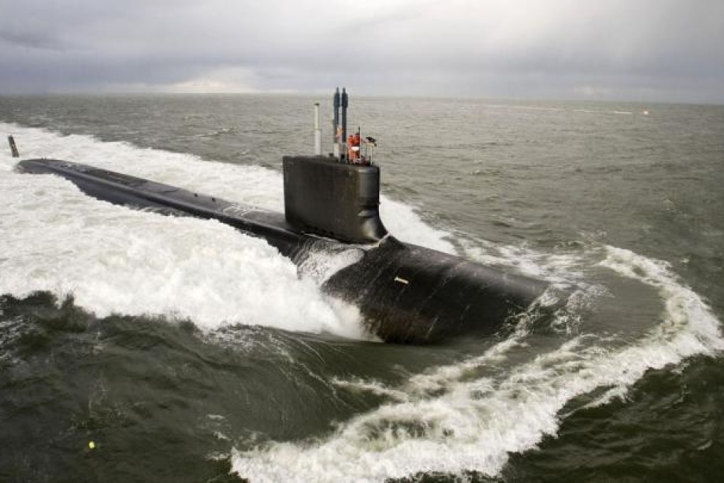A US Virginia-class attack submarine. Photo: AFP