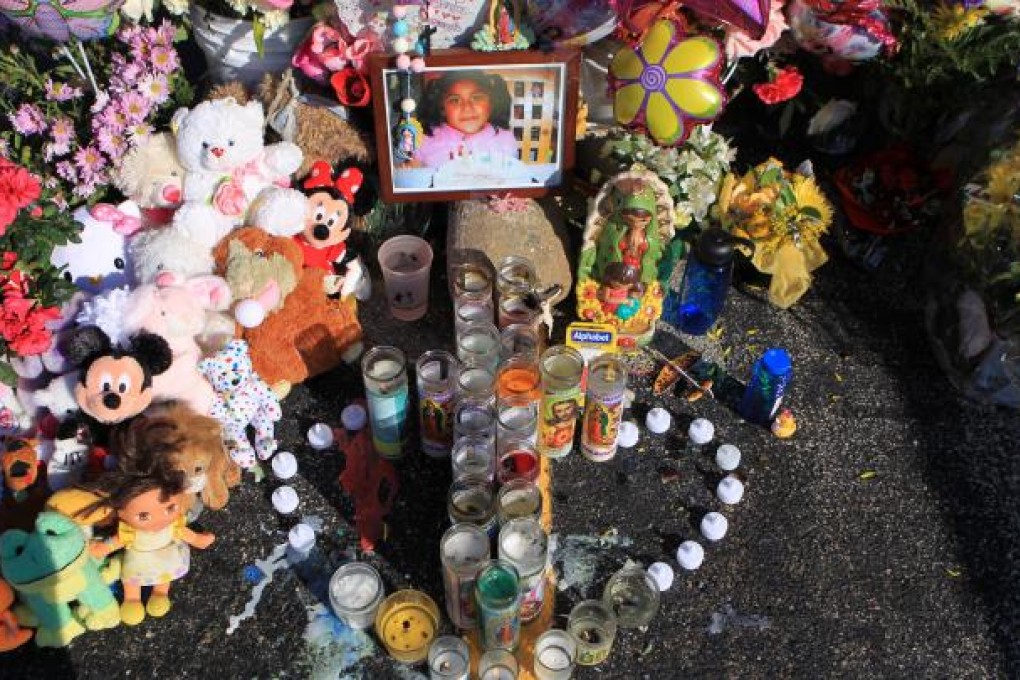 A roadside memorial for Jaclyn Santos-Sacramento. Photo: MCT