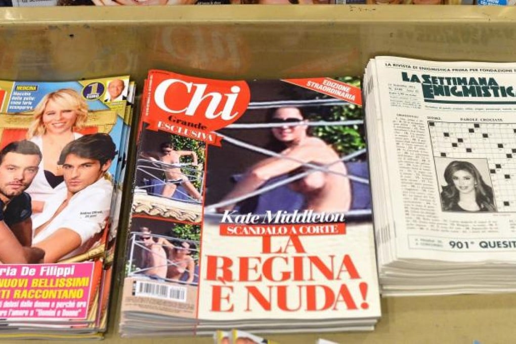The magazine ran the headline "The queen is nude!". Photo: AFP