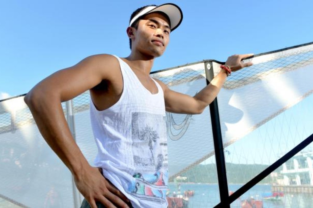 Benjamin Lai on Stanley Main Beach. Photo: Thomas Yau