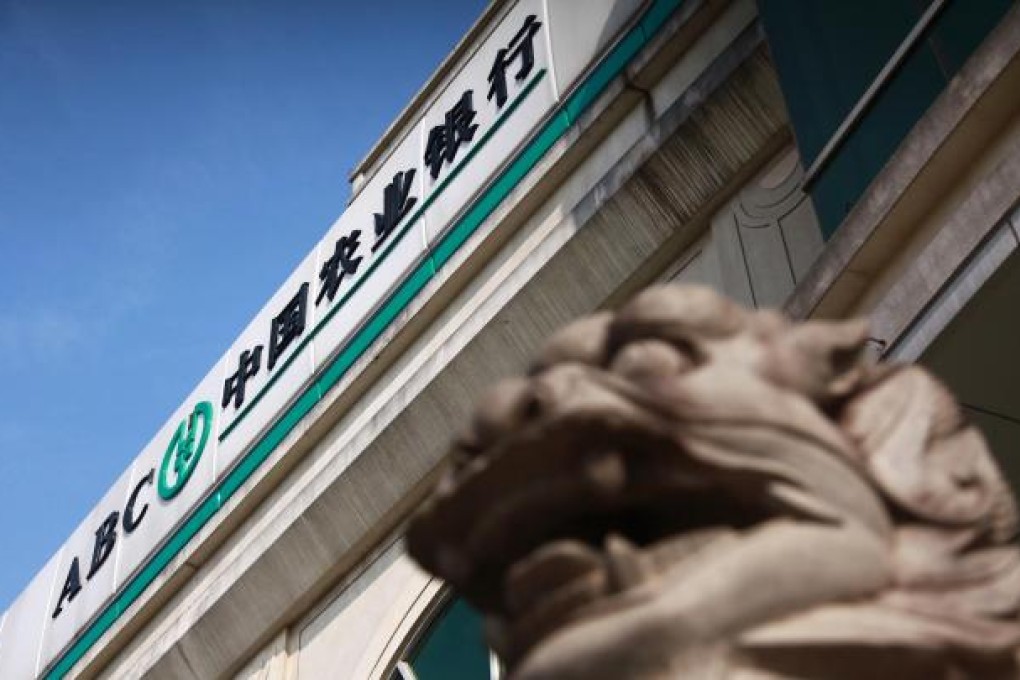 AgBank may be best positioned to weather the bad loan crisis hitting Chinese banks.  Photo: AFP