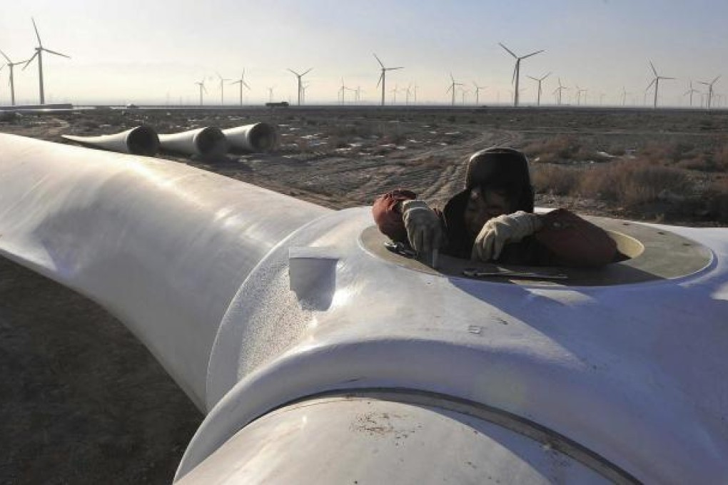 Local governments have allowed the rampant construction of wind farms in the past few years in order to meet their clean energy development targets. Photo: AP