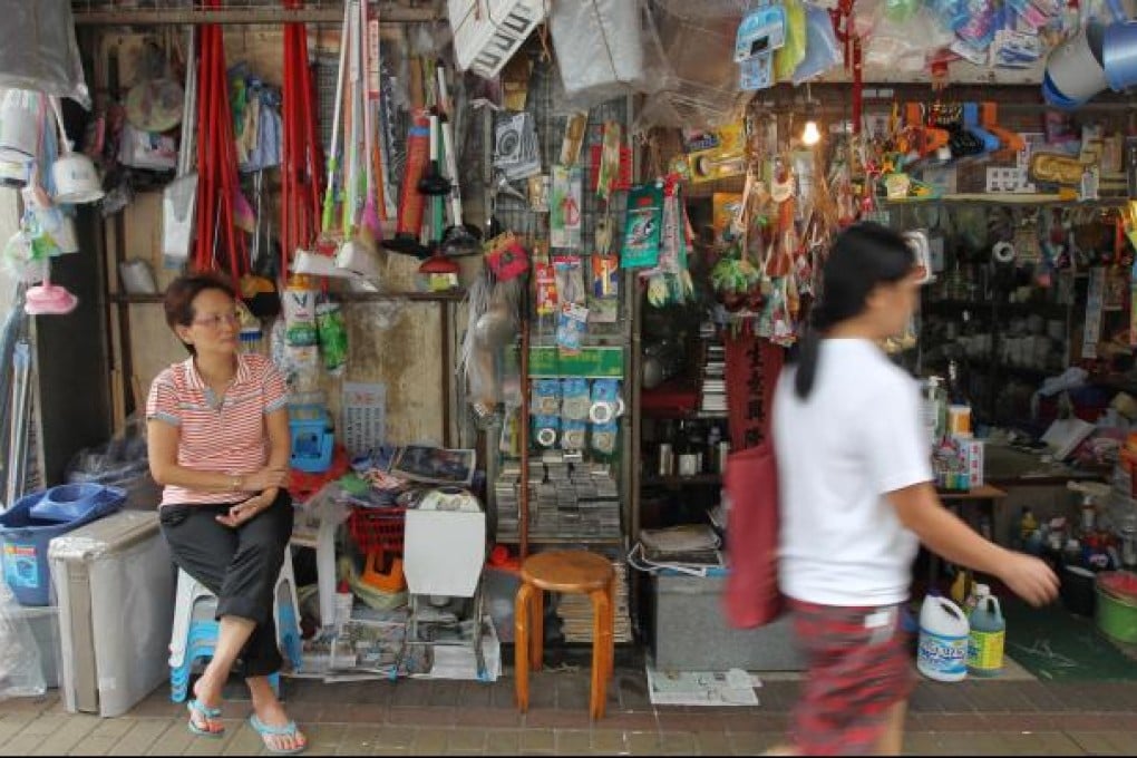 Sallar Lam at her store in Yuk Sau Street. Photo: Nora Tam