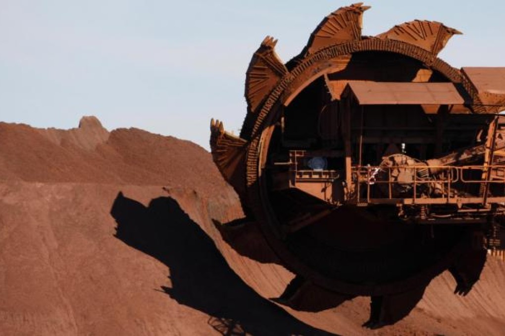 Iron ore prices hit a low of US$86.70 a tonne on September 5. Photo: Reuters