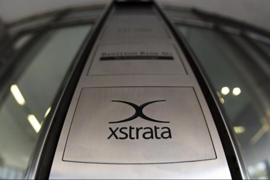 A logo of the Swiss mining company Xstrata. Photo: Reuters