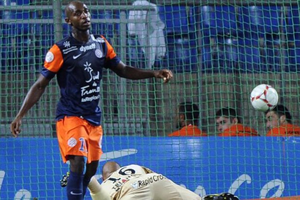 Souleymane Camara salvages a point for Montpellier. Photo: AFP