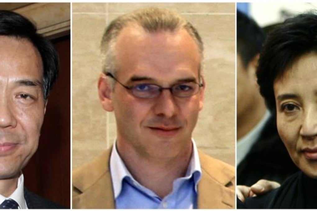 Combination file photograph shows Bo Xilai (L-R), Neil Heywood, and Bo Xilai's wife Gu Kailai. Photos: Reuters