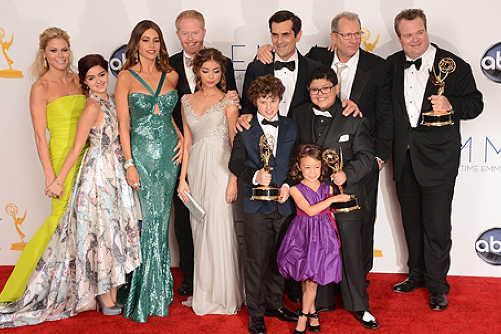 The cast of "Modern Family", which won for best comedy. Photo: AFP