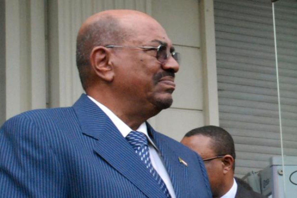 Sudanese President Omar al-Bashir after meeting with Ethiopian Prime Minister Hailemariam Desalegn in Addis Ababa on Sunday. Photo: AFP