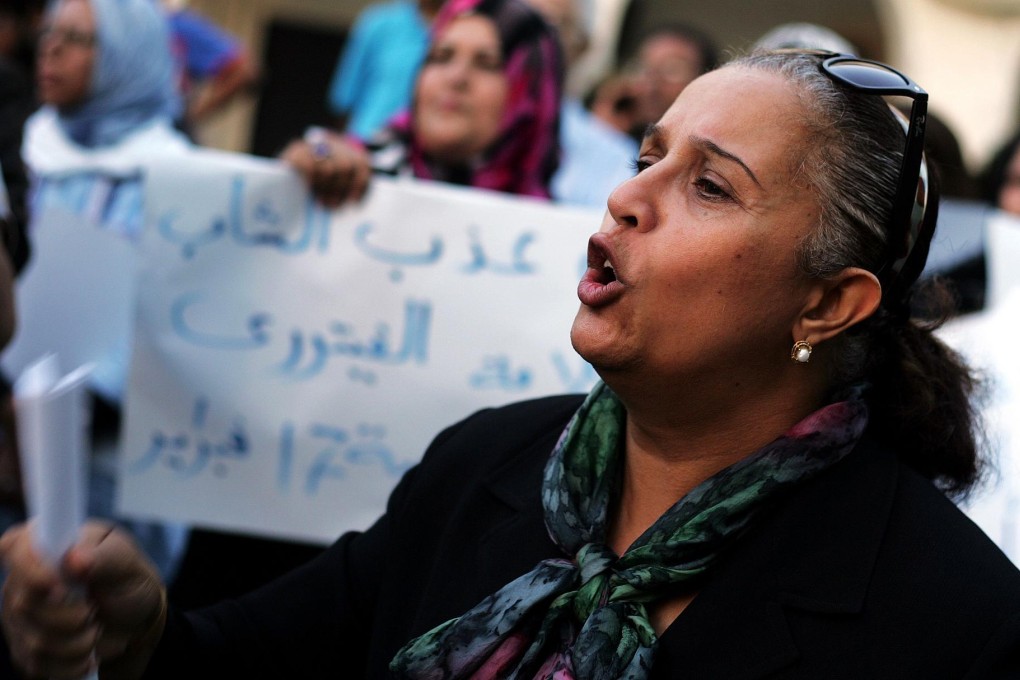 Libyans protest over deadly violence in Benghazi.Photo: AFP