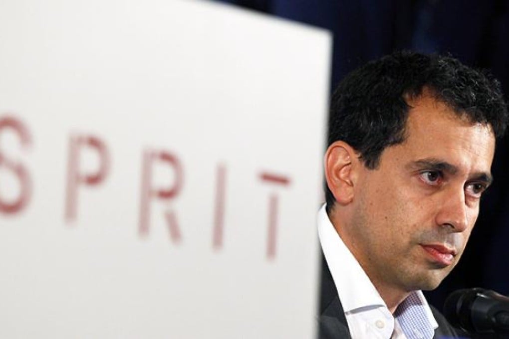 Group CEO of Esprit, Jose Manuel Martinez Gutierrez, at the company's annual results meeting in Hong Kong on Wednesday. Photo: AP
