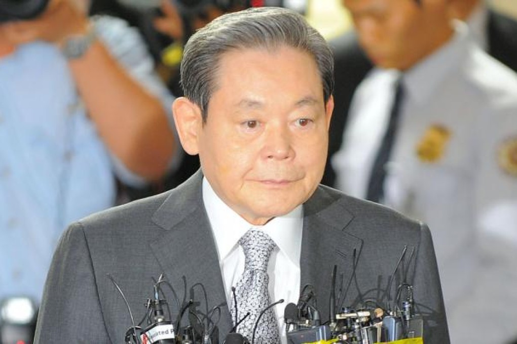 Samsung chairman Lee Kun-Hee is sued by his siblings in inheritance feud.